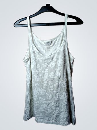 Tanz Code Tanktop mit Gesichtsdruck