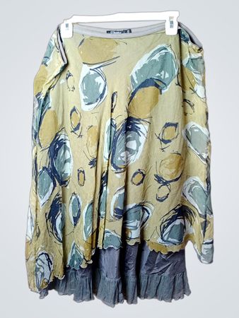 Superior Pura Seta Rock mit abstraktem Druck