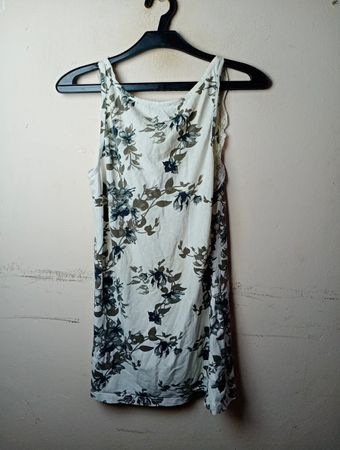 BOYSEN'S Floral Print Slip Dress mit Spitzenbesatz