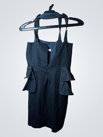 GalaSSia by design Schwarzes Denim-Kleid