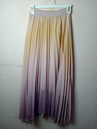 VABCO Ombre Plissierter Maxi-Rock