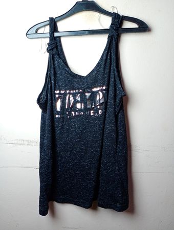 Janina Black Tank Top