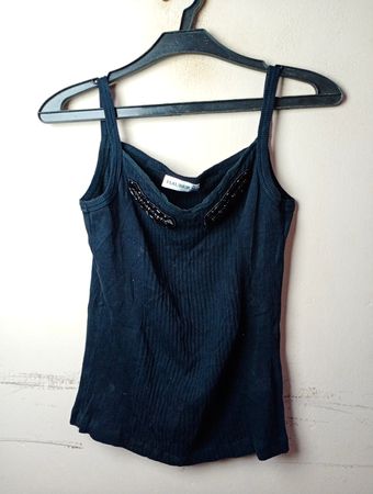 HAUBER Schwarze Trägershirt