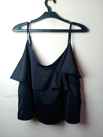 H&M Schwarzes Rüschentop