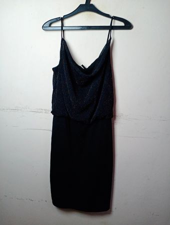 ONLY Schwarzes Glitzer Cami Kleid