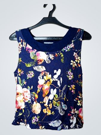 MONTEGO Floral Ärmelloses Top