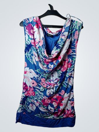 City Life Fashion Ärmelloses Blumendruckkleid
