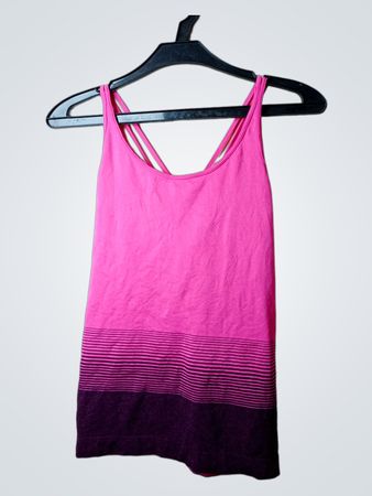 Rosa und lila Tanktop mit Trägern