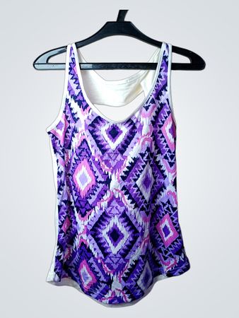 Damen Ärmelloses Tanktop mit geometrischem Druck