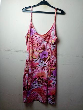 JOY Floral Print Spaghetti-Trägerkleid