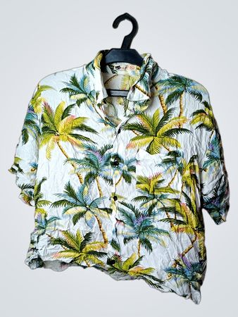 C/T Palm Tree Print Shirt