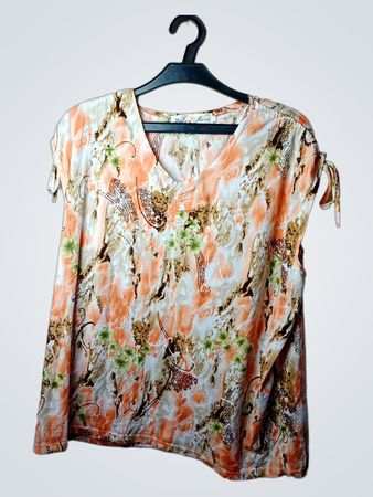 Italien Rosa Blumenmuster Top