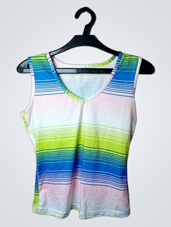 Ärmelloses gestreiftes Tanktop