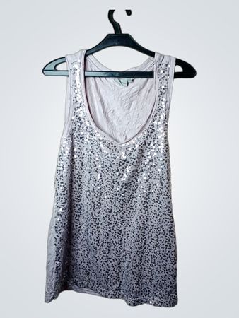 Blue Motion Damen Pailletten Tanktop