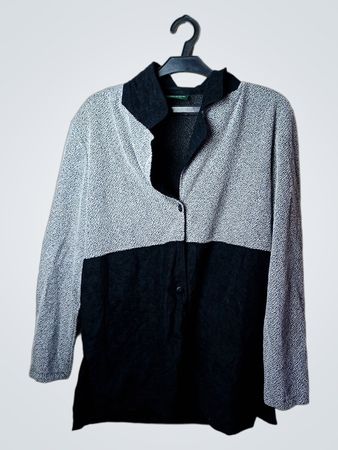 CANDA Made for C&A Schwarzes und graues Langarmhemd