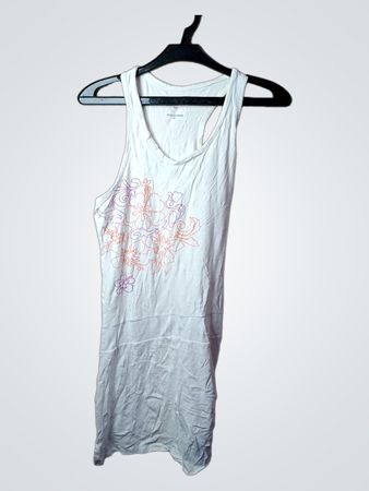 Fishbone White Floral Tank Dress