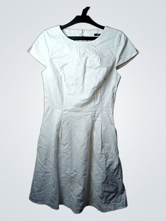 Orsay Weißes Kurzarm Fit and Flare Kleid