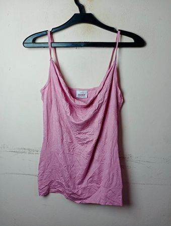 COLOURS OF THE WORLD Pink Spaghetti-Träger Tanktop