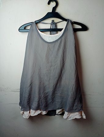 Lola Espeleta Grey Ombre Tank Top