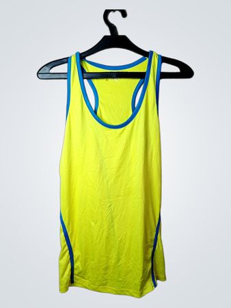 Crane Gelb Blau Besatz Tanktop