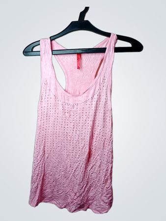 Pinkes Tanktop mit Nieten