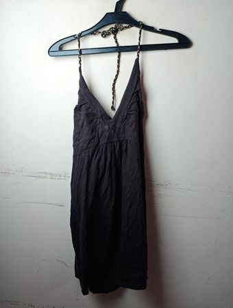 COLOURS OF THE WORLD Schwarzes Neckholderkleid