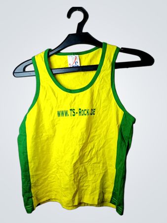 J's ACTIV Gelbes und Grünes Tanktop mit WWW.TS-ROCK.DE