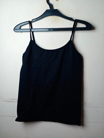 GINA BENOTTI Schwarze Spaghetti-Top