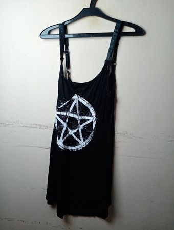 Gothicana Black Pentagram Tank Top