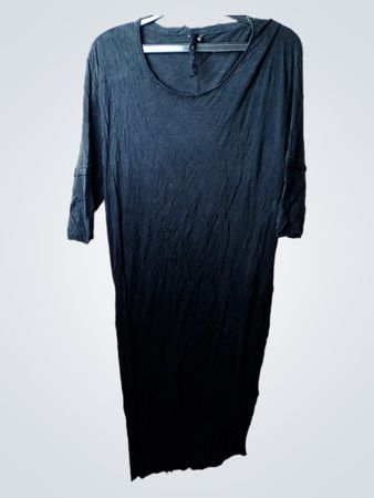 Y's Schwarzes Langarmkleid