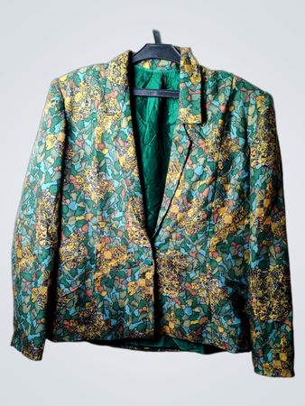 Damen Blazer mit abstraktem Muster