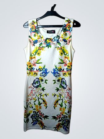 FEMMEX Ärmelloses Kleid mit floralem Druck