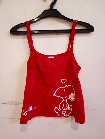 Rotes Snoopy Tank Top
