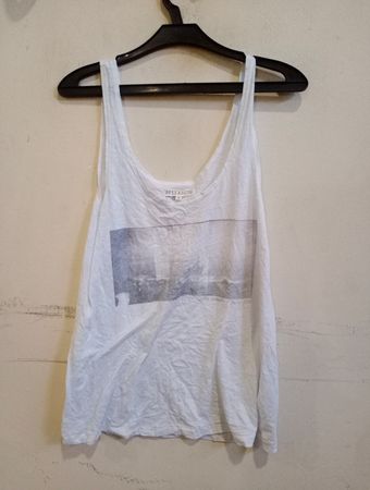 Billabong White Graphic Tank Top
