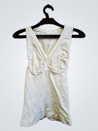 Hellgrünes V-Ausschnitt Tanktop