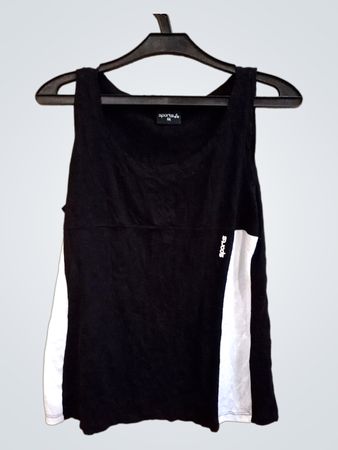 Sports M Schwarz und Weiß Tanktop