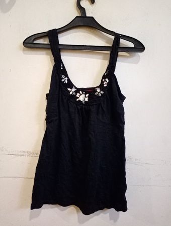 O.N. Tatum Black Verzierte Tanktop