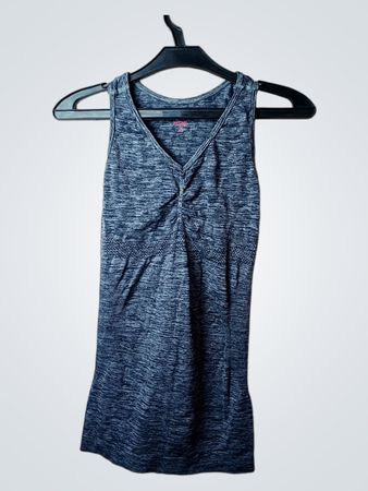 Active von T.K. Maxx Blau Meliertes V-Ausschnitt Tanktop