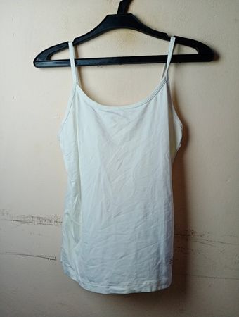 Vivance White Spaghetti-Träger Tanktop