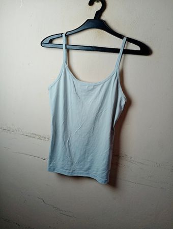 Vivance Light Blue Spaghetti-Träger Tanktop