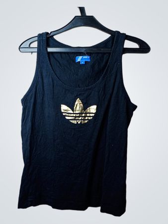 Adidas Tanktop mit goldfarbenem Logo