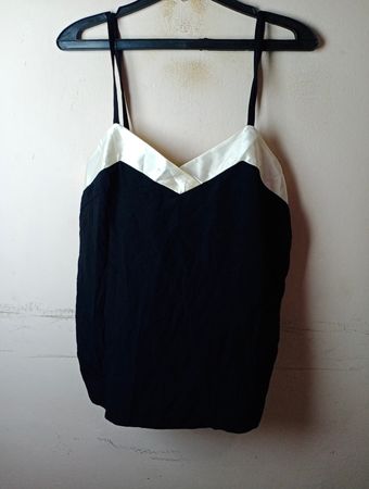 Schwarz-weiße Camisole