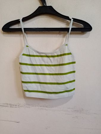 Gestreiftes Cropped Top