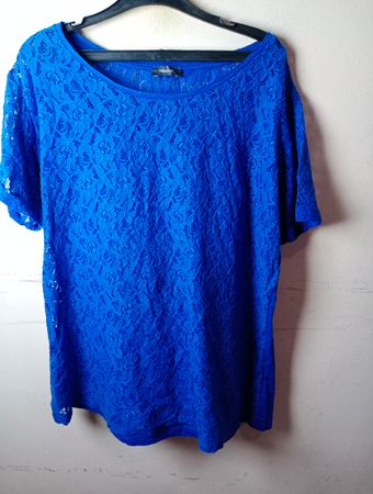 Yessica Blue Lace Top