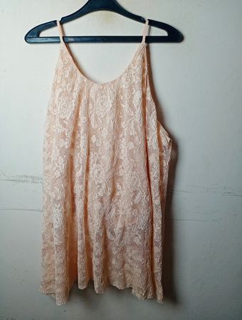 Pfirsich Spitzen-Cami-Top