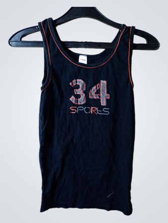 YIGGA Black "34 SPORTS" Tank Top