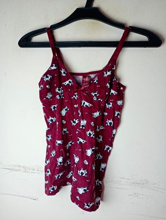 Page One Young Girls Dog Print Cami Top