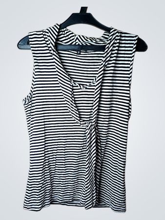 Vestino moderne Damen gestreiftes ärmelloses Oberteil Größe 38