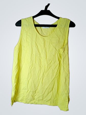 BONITA Damen Gelbes ärmelloses Oberteil