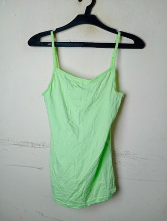 YIGGA Damen Grünes Spaghetti-Träger Top